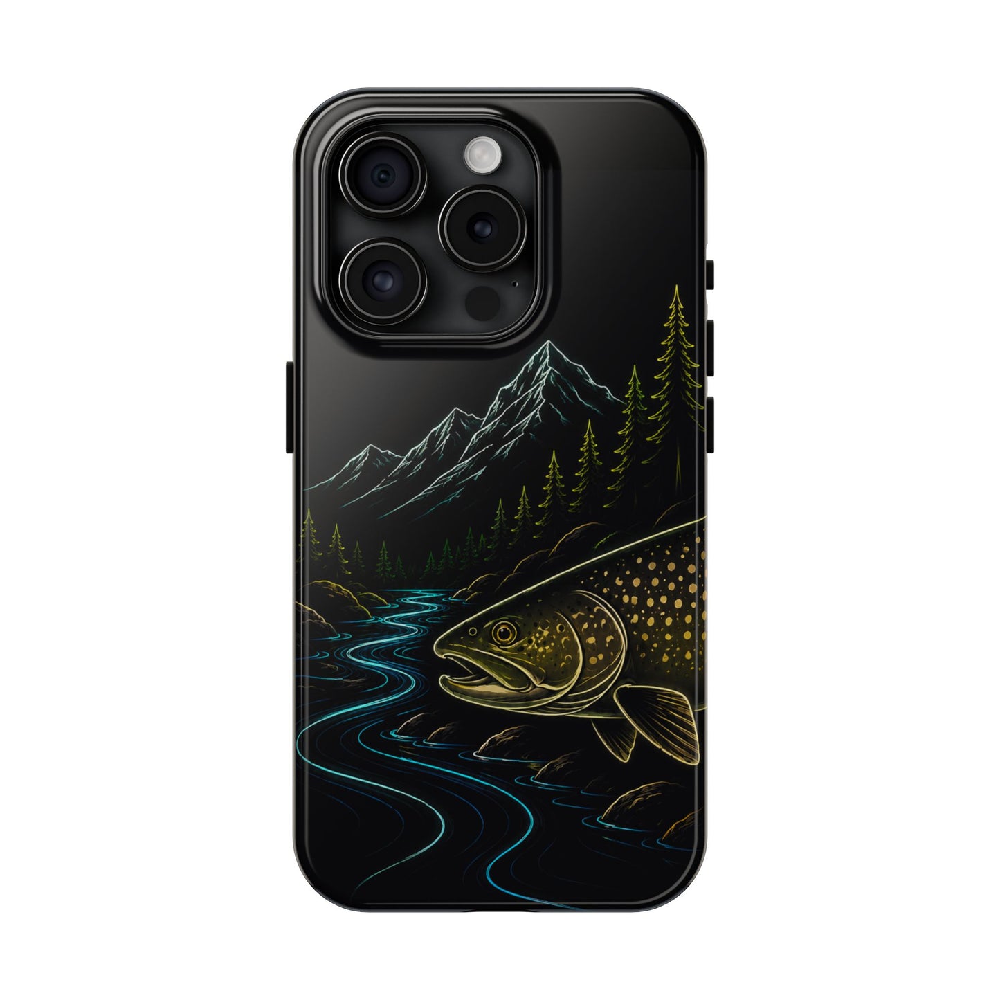 Lake Trout Neon Wilderness Tough Phone Case