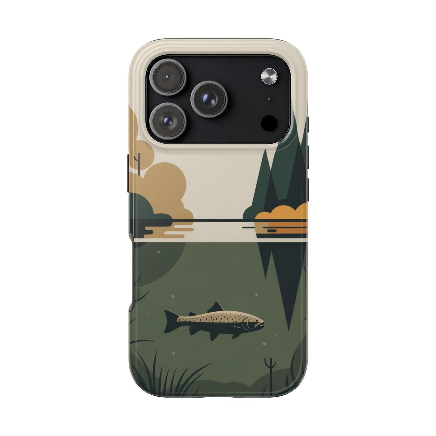 Vintage Lake Fishing Tough Phone Case
