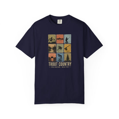 Trout Country Graphic T-Shirt — Vintage Fishing Outdoors Tee