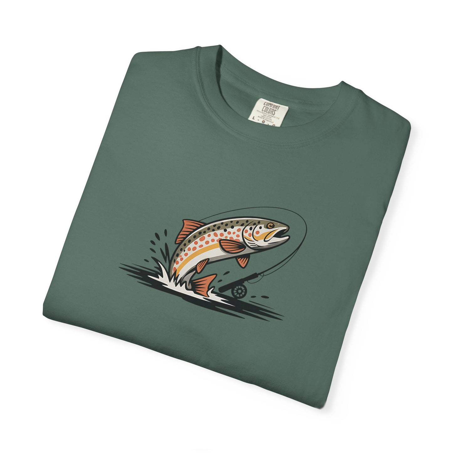 Trout Leap Graphic T-Shirt — Vintage Fishing Tee for Anglers
