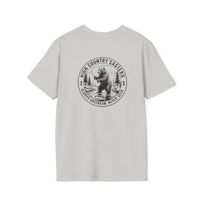 Adventure Bear Fishing T-Shirt | Outdoor Enthusiast Tee, Gift for Nature Lovers, Hiking Apparel, Casual Wear, Campfire T-Shirt