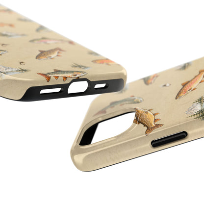 Vintage Trout Pattern Phone Case