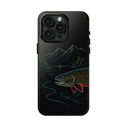 Brook Trout Neon Wilderness Tough Phone Case