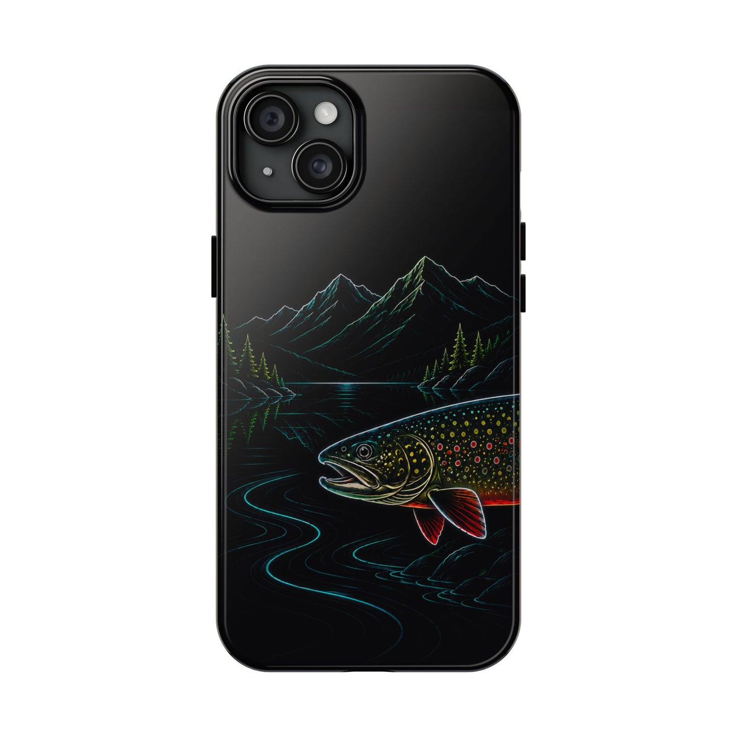 Brook Trout Neon Wilderness Tough Phone Case