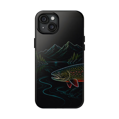 Brook Trout Neon Wilderness Tough Phone Case
