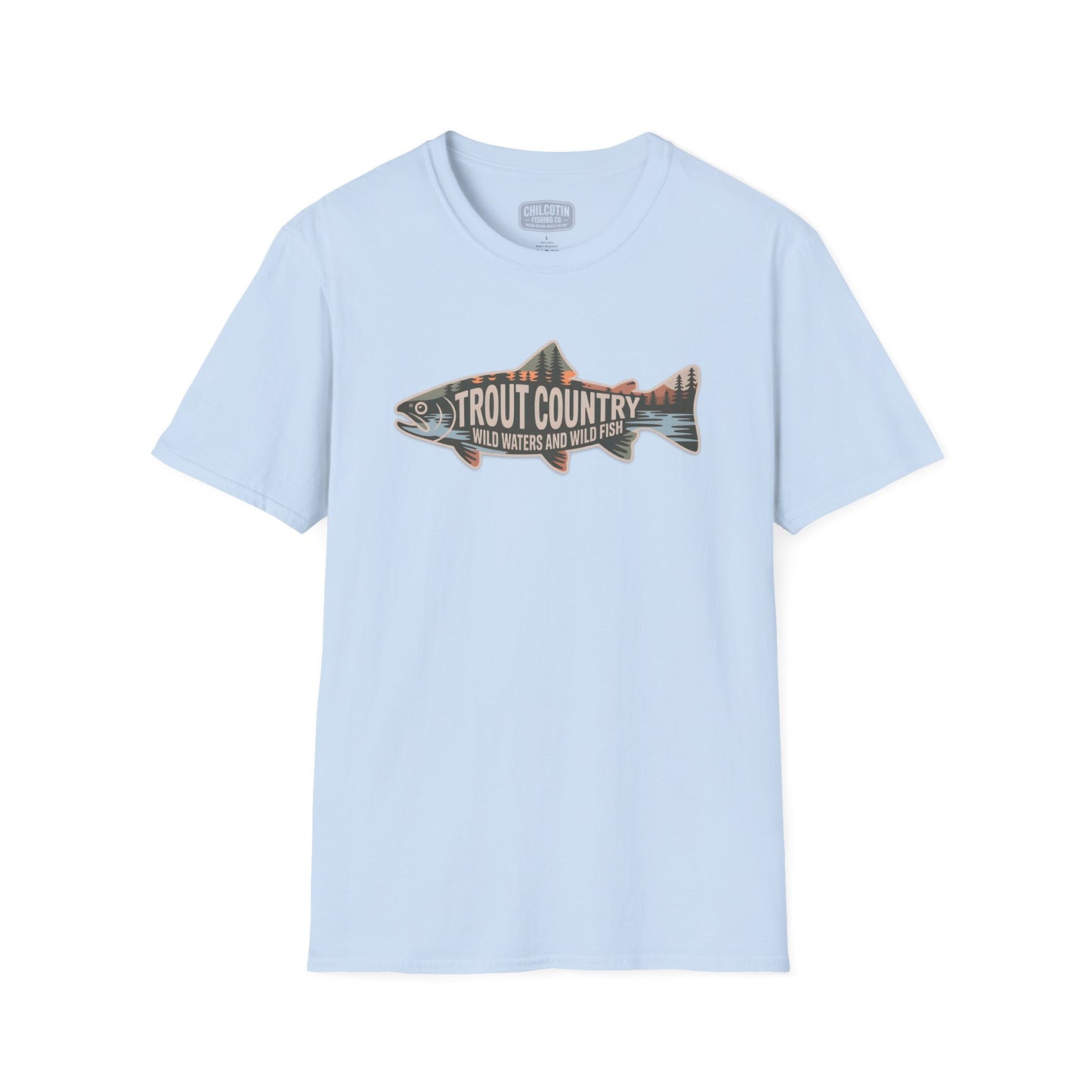 Trout Country Outline Trout T-Shirt – Fishing Apparel for Anglers