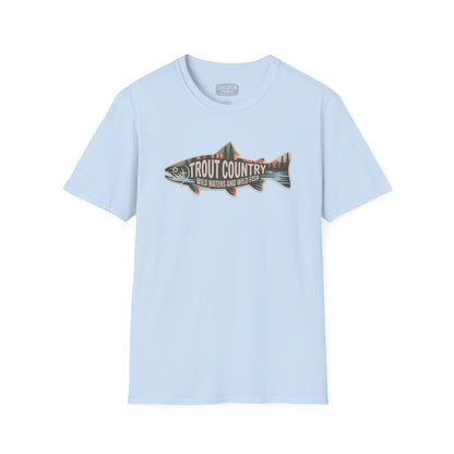 Trout Country Outline Trout T-Shirt – Fishing Apparel for Anglers