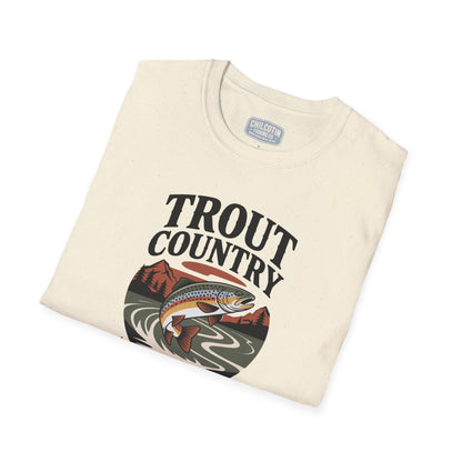 Trout Country Wild Waters Fishing T-Shirt | Rugged Angler Tee