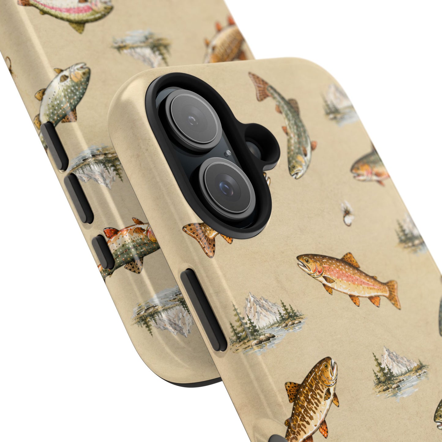 Vintage Trout Pattern Phone Case