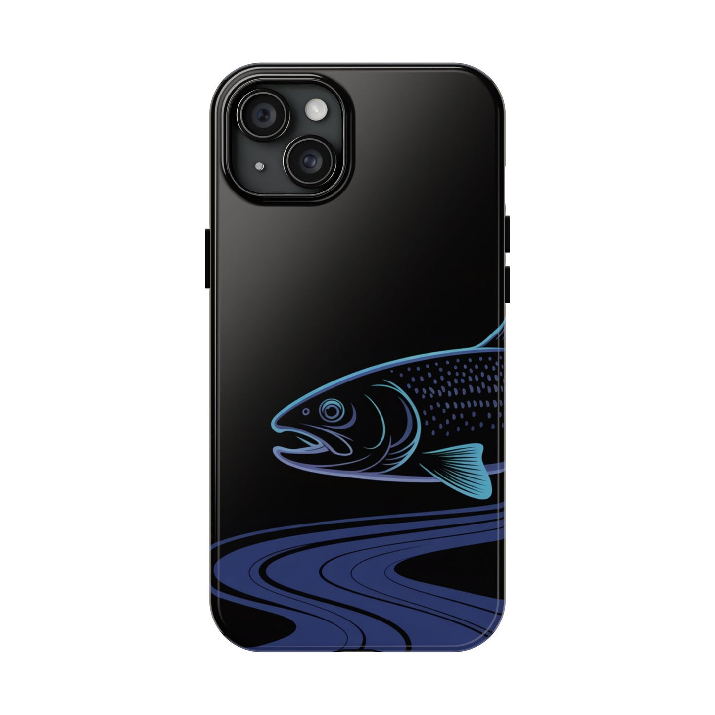 Neon Trout Outline Tough Phone Case