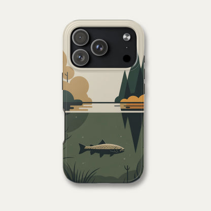 Vintage Lake Fishing Tough Phone Case