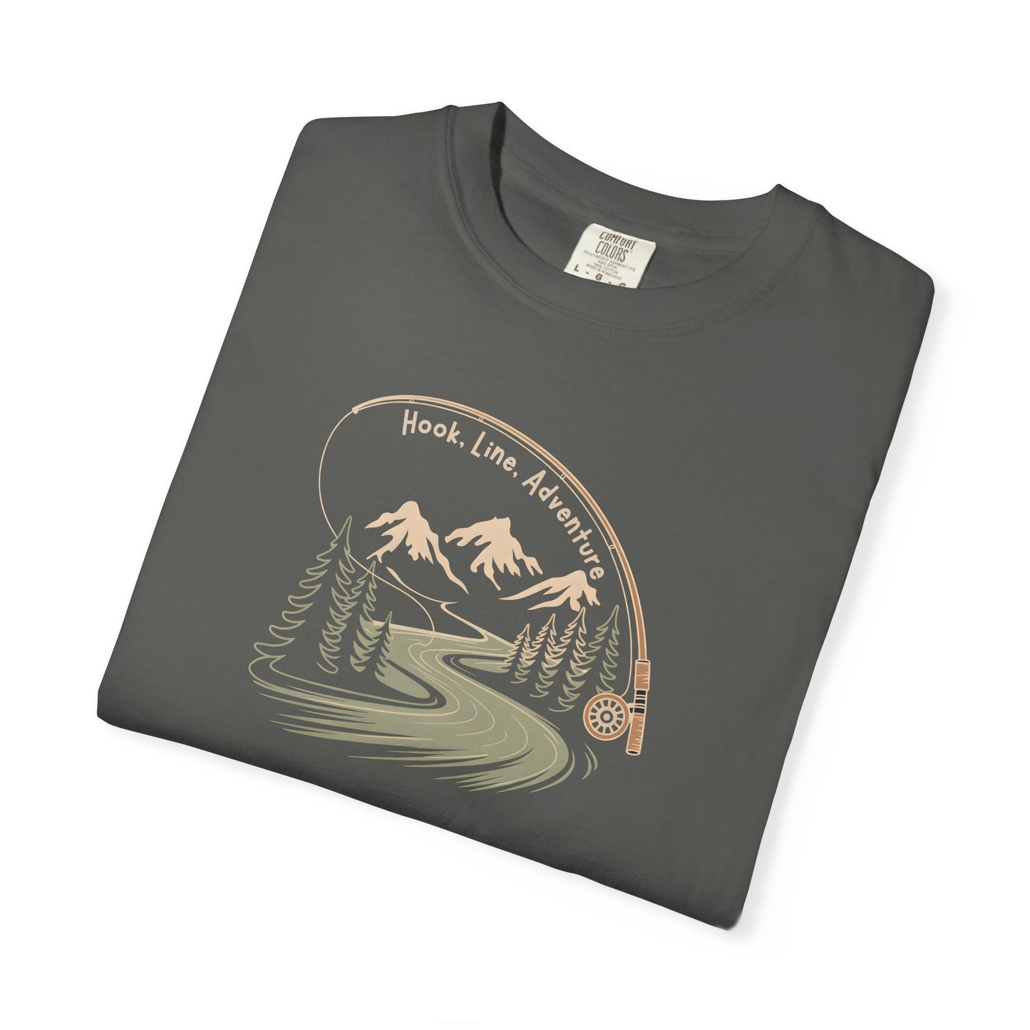 Adventure Road T-Shirt — Scenic Mountains & Trees Design (Home, Love, Adventure)