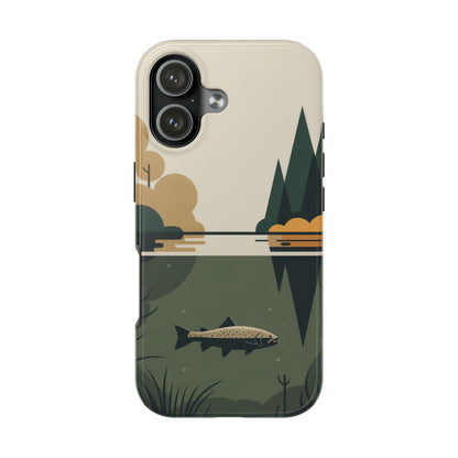Vintage Lake Fishing Tough Phone Case