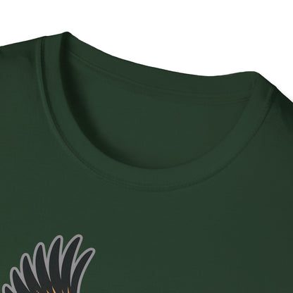 Eagle Trout Hunter Graphic Tee, Fishing Shirt, Unisex Softstyle T-Shirt, Gift for Anglers, Fishing Enthusiast Apparel