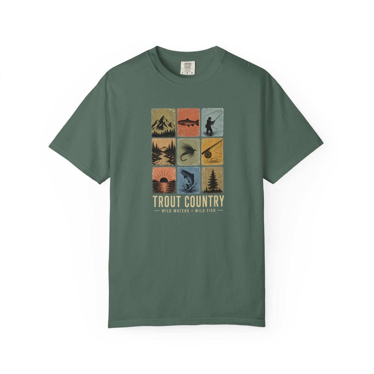 Trout Country Graphic T-Shirt — Vintage Fishing Outdoors Tee