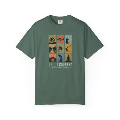 Trout Country Graphic T-Shirt — Vintage Fishing Outdoors Tee
