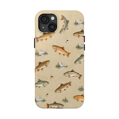 Vintage Trout Pattern Phone Case