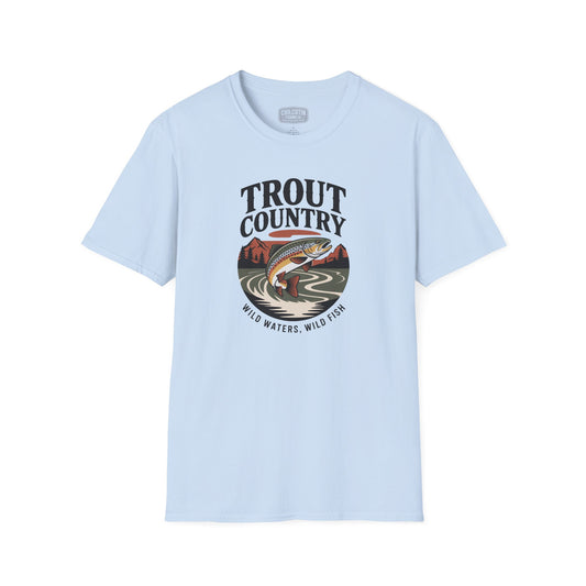 Trout Country Wild Waters Fishing T-Shirt | Rugged Angler Tee