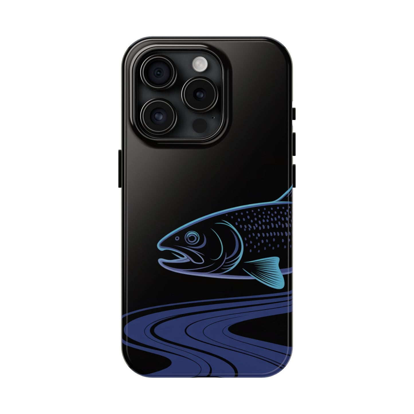 Neon Trout Outline Tough Phone Case