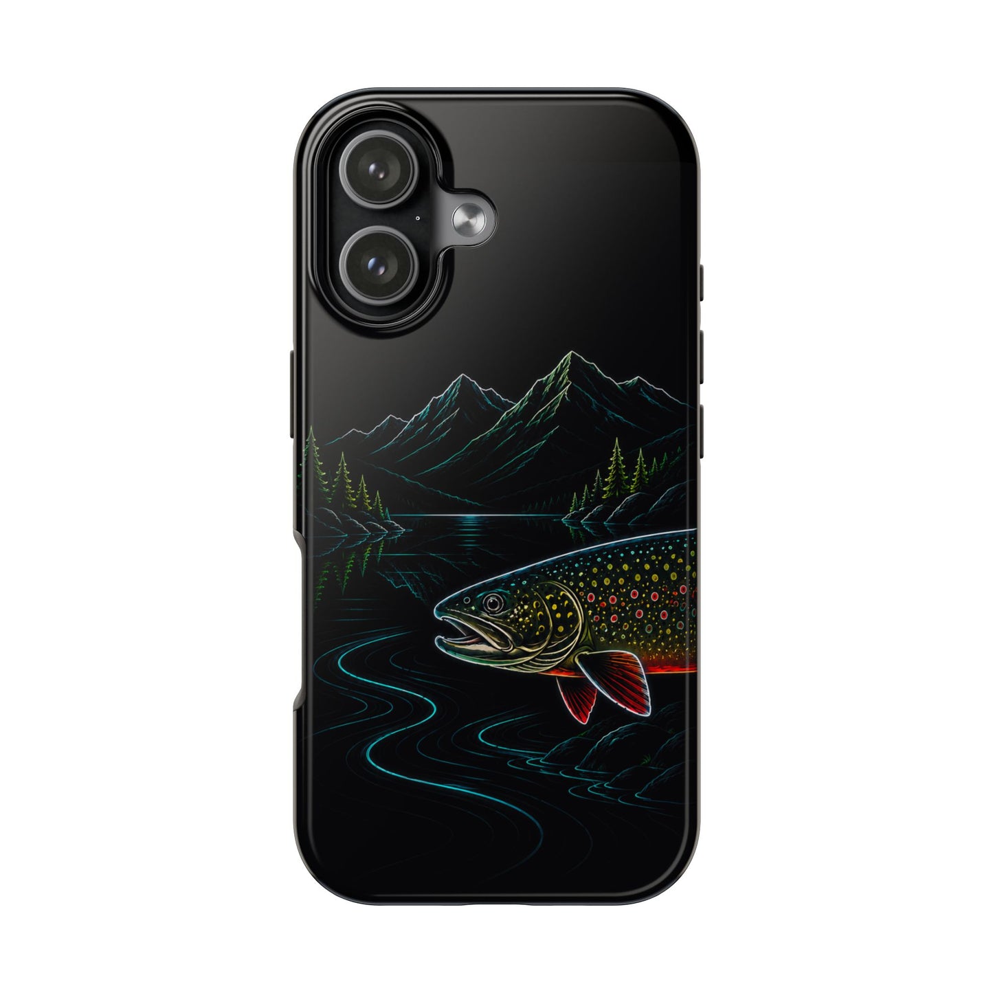 Brook Trout Neon Wilderness Tough Phone Case