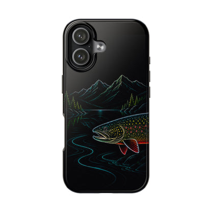 Brook Trout Neon Wilderness Tough Phone Case