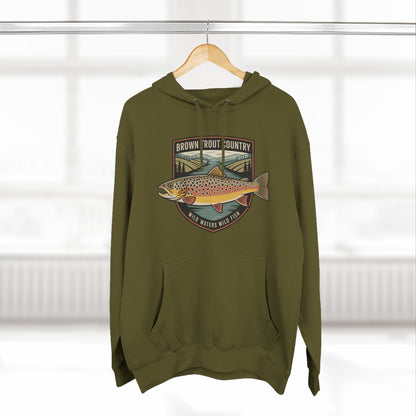 Brown Trout Country Hoodie – Angler Fishing Apparel