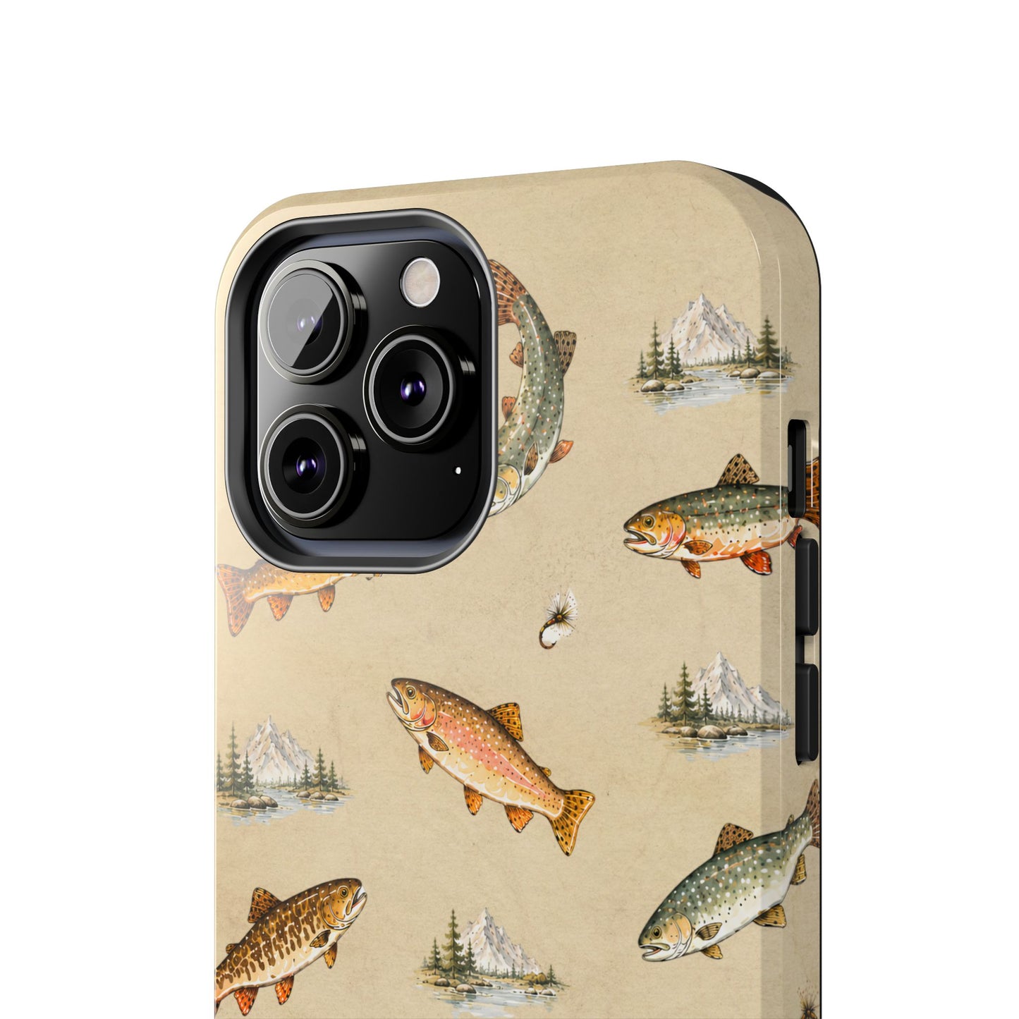 Vintage Trout Pattern Phone Case