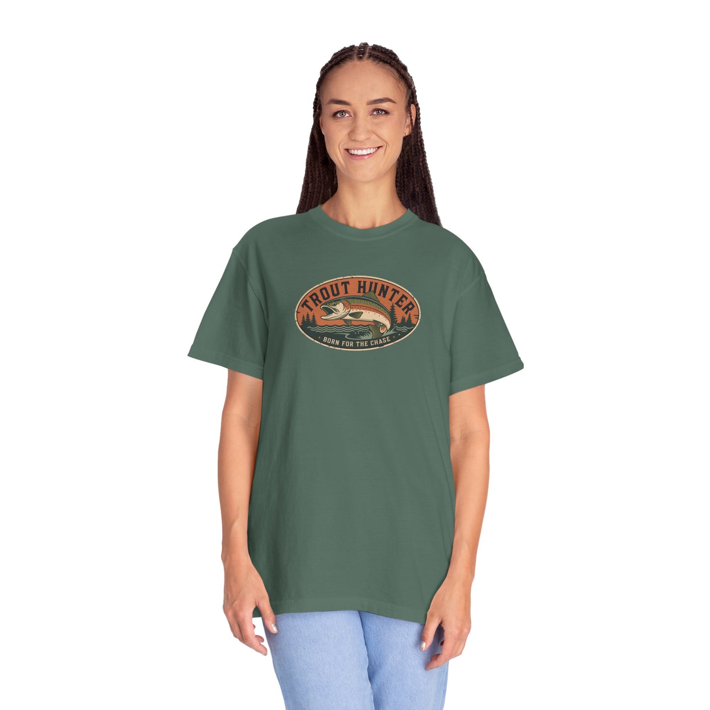 Trout Hunter Fishing T-Shirt — Vintage Outdoor Fishing Tee