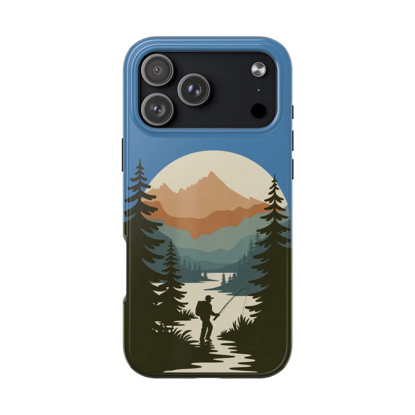 Fishing in The Mountains Tough Phone Case
