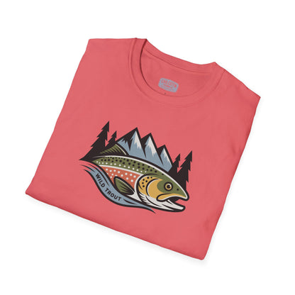 Wild Trout Fishing Adventure Tee | Classic Fishing Shirt for Outdoor Enthusiasts | Great Gift for Trout Anglers & Nature Lovers