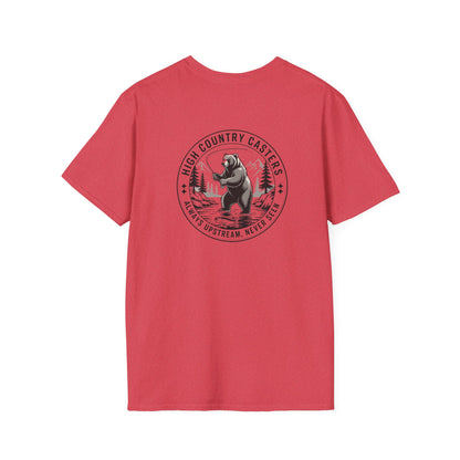 Adventure Bear Fishing T-Shirt | Outdoor Enthusiast Tee, Gift for Nature Lovers, Hiking Apparel, Casual Wear, Campfire T-Shirt