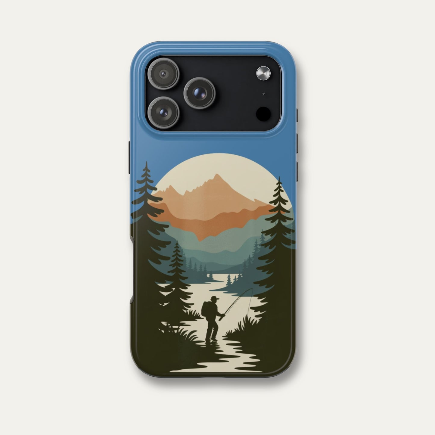 Fishing in The Mountains Tough Phone Case