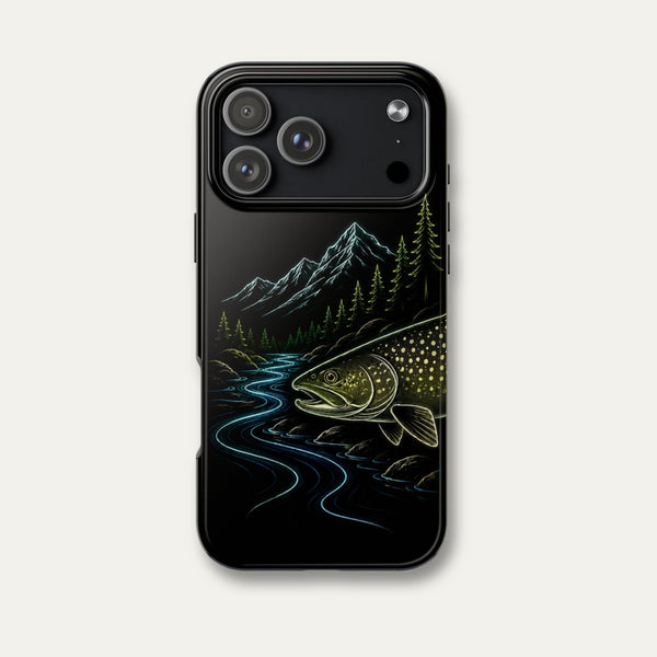 Lake Trout Neon Wilderness Tough Phone Case