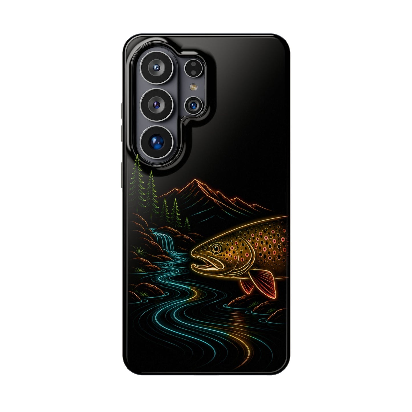Brown Trout Neon Wilderness Phone Case
