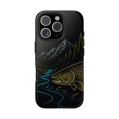 Lake Trout Neon Wilderness Tough Phone Case
