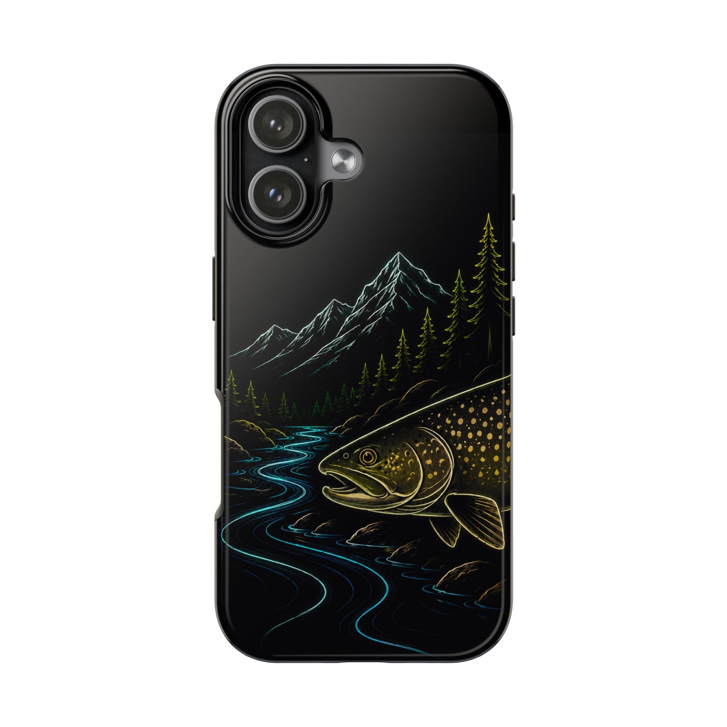 Lake Trout Neon Wilderness Tough Phone Case