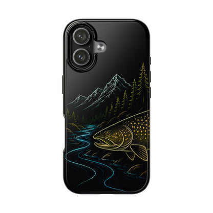 Lake Trout Neon Wilderness Tough Phone Case