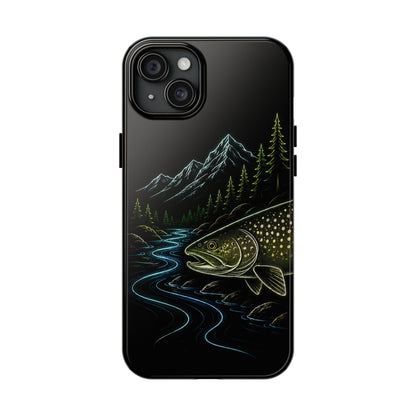 Lake Trout Neon Wilderness Tough Phone Case