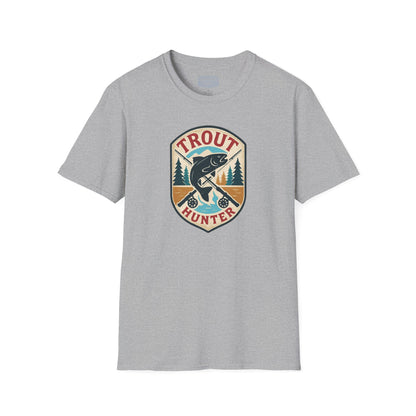 Trout Hunter Tee – Retro Fishing Shirt for Anglers & Outdoor Adventures