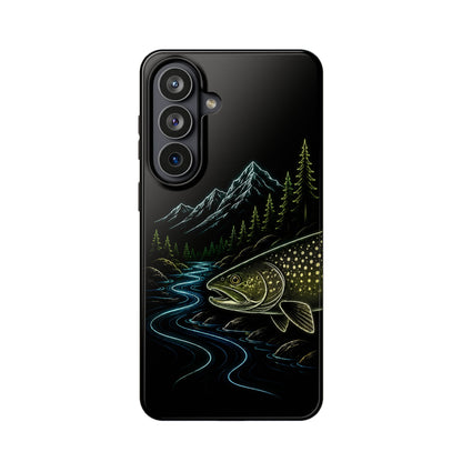 Lake Trout Neon Wilderness Tough Phone Case