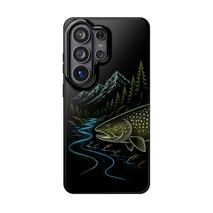 Lake Trout Neon Wilderness Tough Phone Case