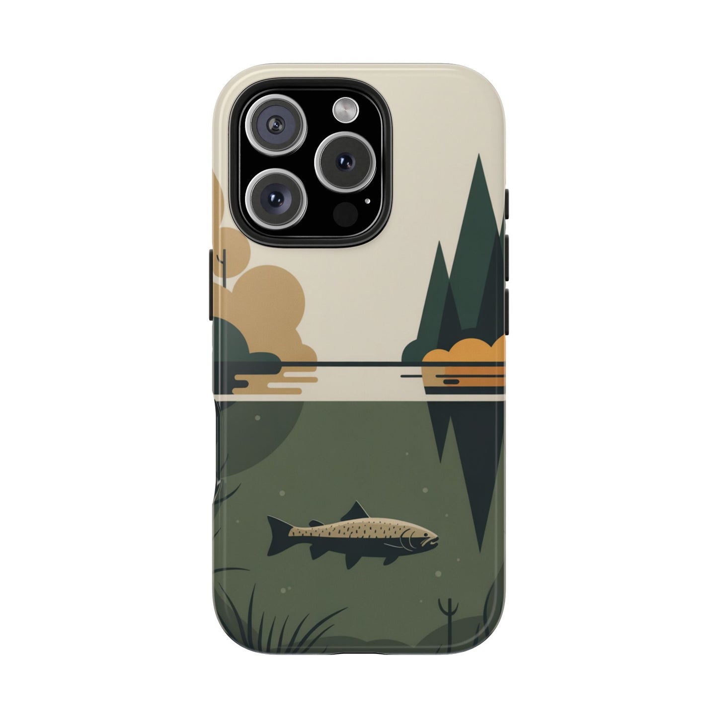Vintage Lake Fishing Tough Phone Case