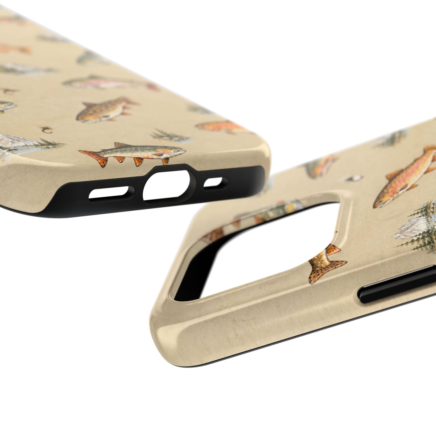 Vintage Trout Pattern Phone Case