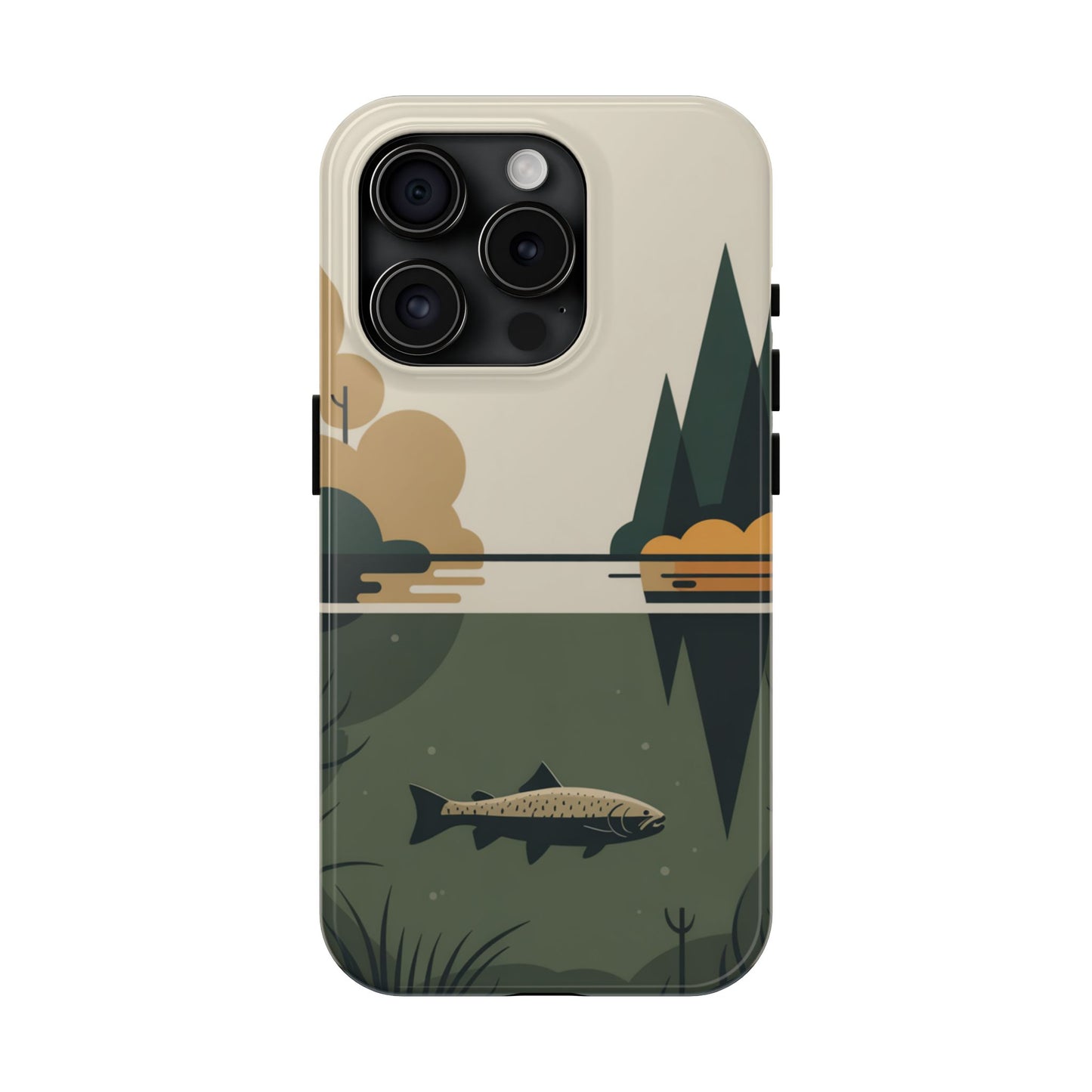 Vintage Lake Fishing Tough Phone Case