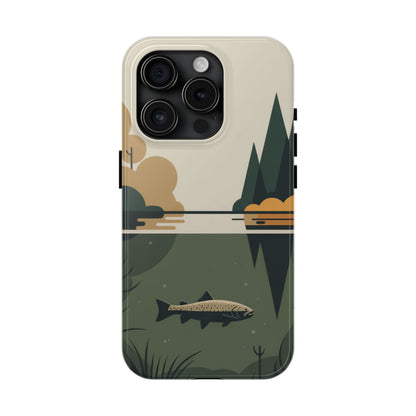 Vintage Lake Fishing Tough Phone Case