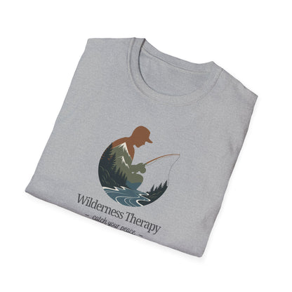 Wilderness Therapy T-Shirt | Relaxing Fishing Tee | Perfect Gift for Nature Lovers, Outdoor Enthusiasts, Father's Day, or Casual Wear