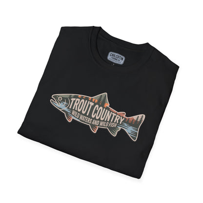 Trout Country Outline Trout T-Shirt – Fishing Apparel for Anglers