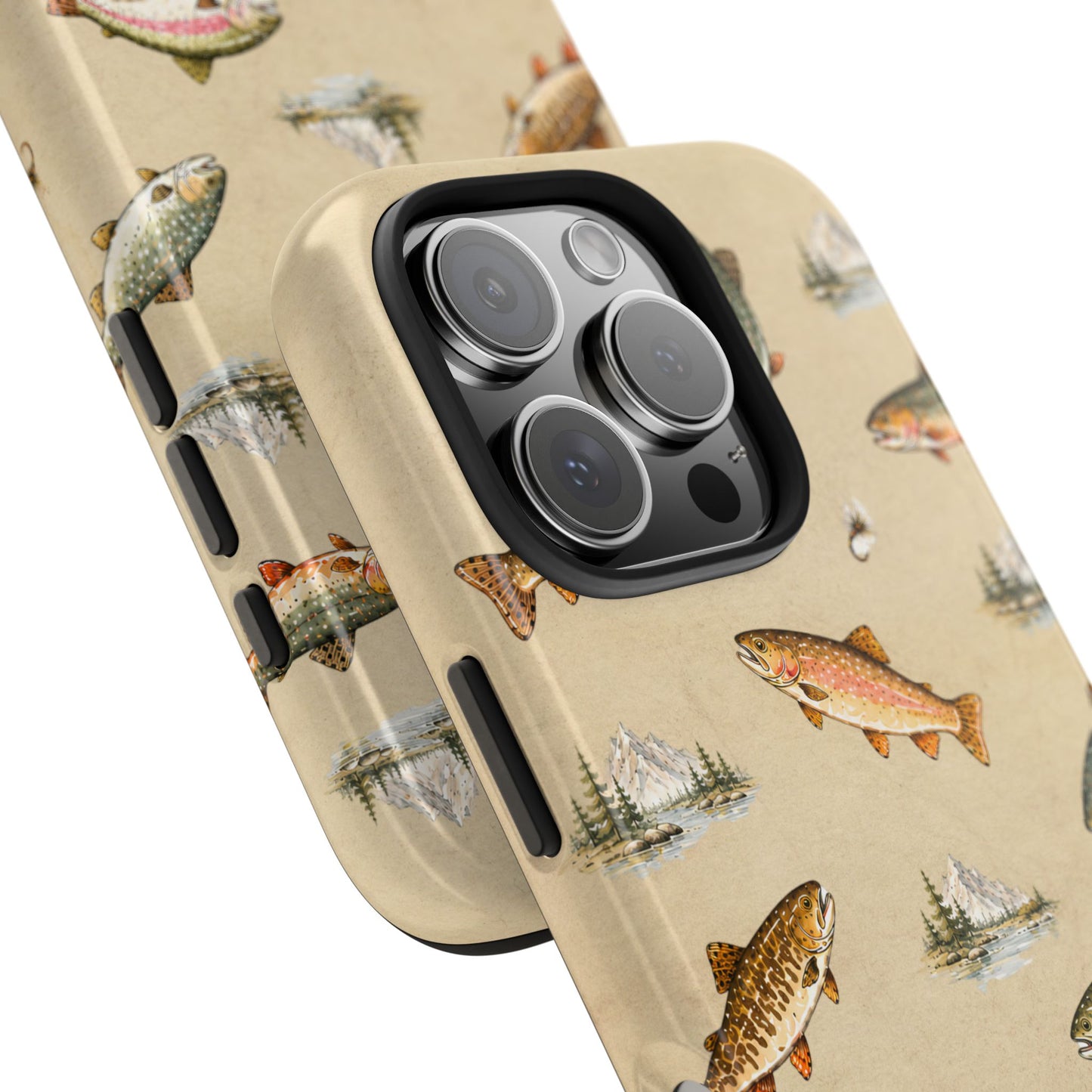 Vintage Trout Pattern Phone Case