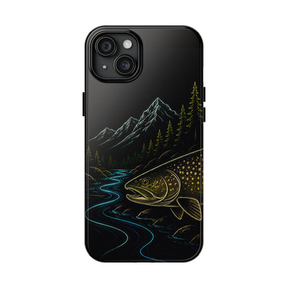 Lake Trout Neon Wilderness Tough Phone Case