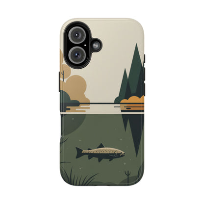 Vintage Lake Fishing Tough Phone Case
